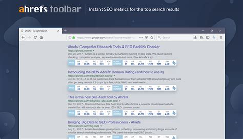 seo toolbar firefox|ahrefs plugin.